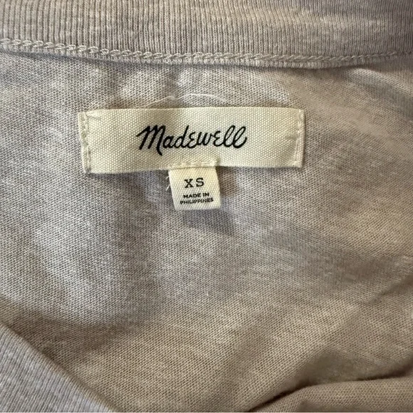 MADEWELL Midi Tee Dress in Oatmeal Size XS - Picture 7 of 10